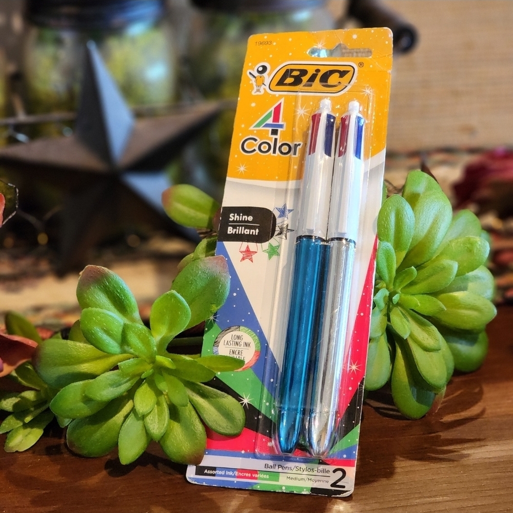 BIC Blue and Red Multi-Color Office Pen